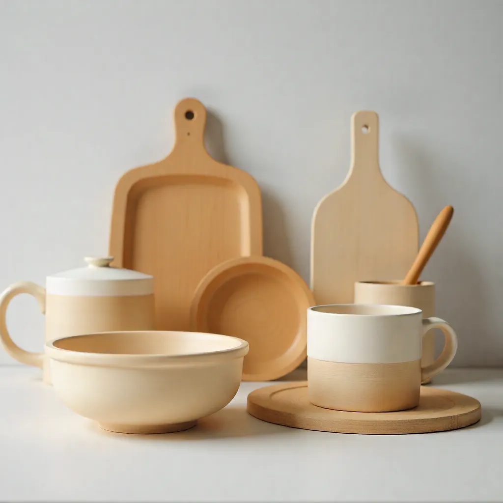 Finnish forest landscape with birch and pine trees